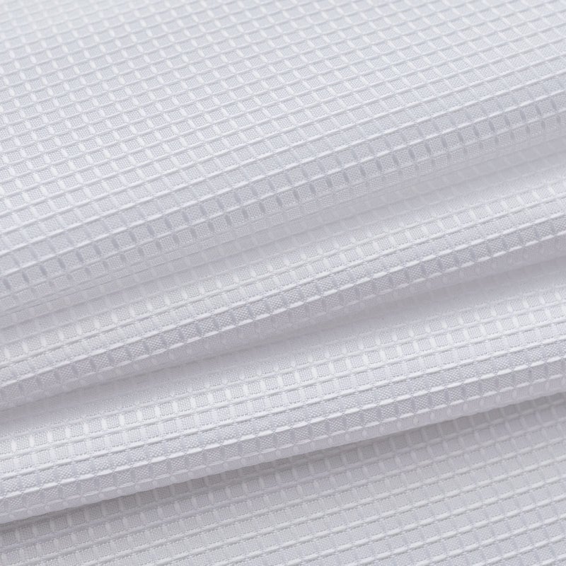Valea Home Waffle Weave Textured Half Window Tier Curtains for Bathroom Water Repellent Window Covering Kitchen Short Curtains, 72 x 36 inches, White, Set of 2 - Image 4